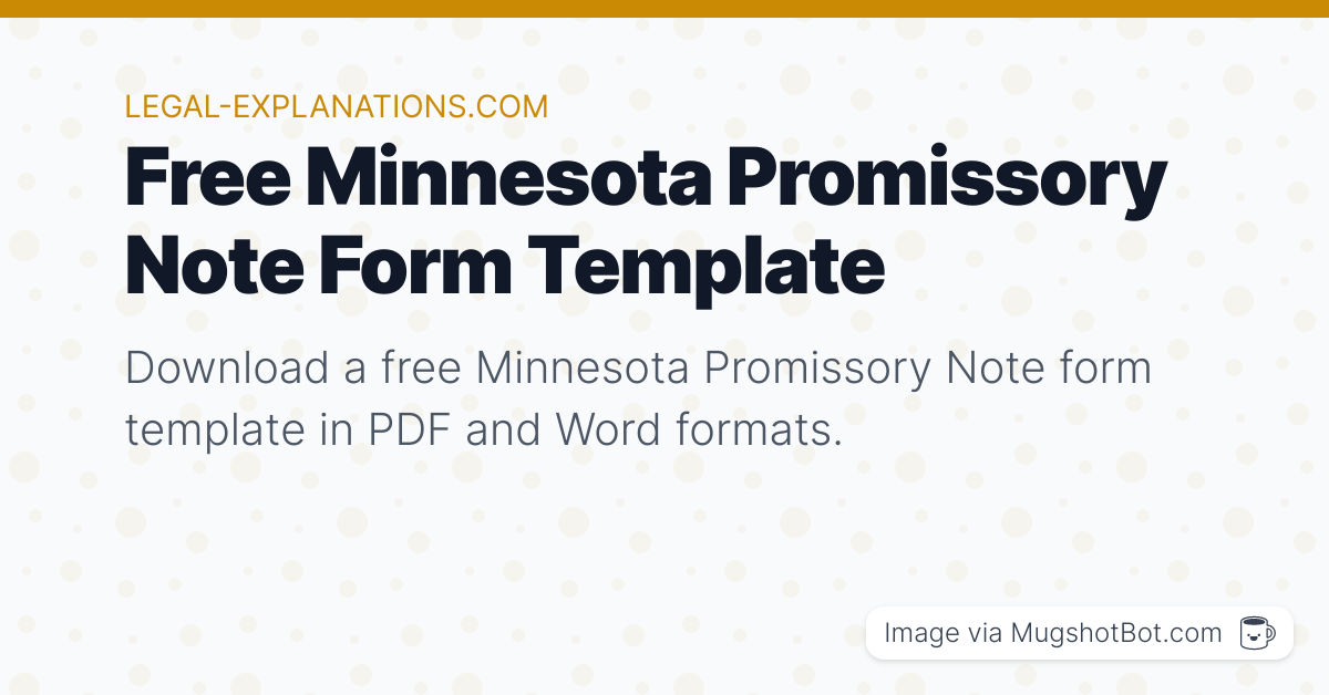free-minnesota-promissory-note-form-template