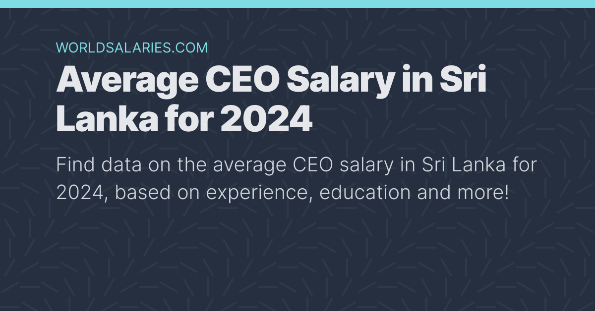 tour executive salary in sri lanka