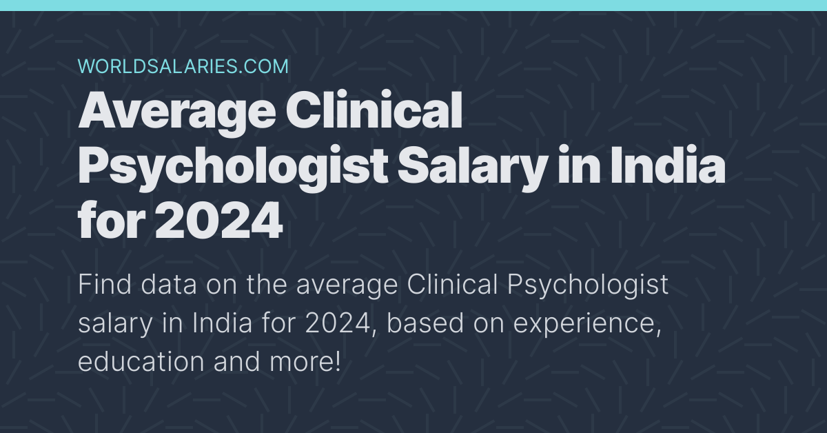 phd psychologist salary in india