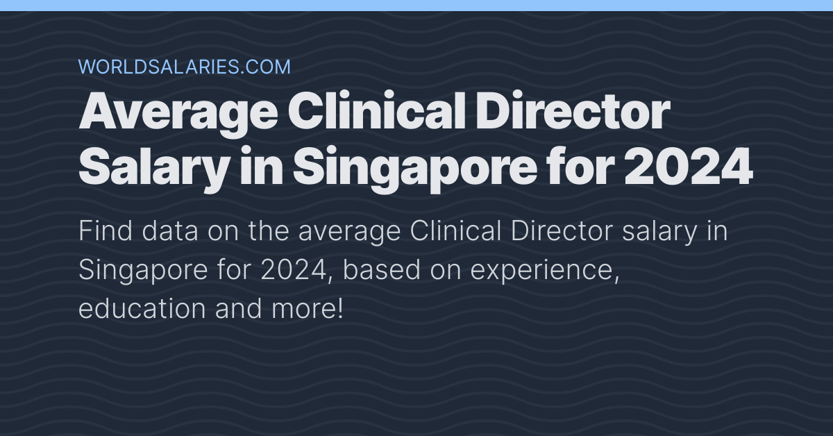 clinical research associate salary singapore